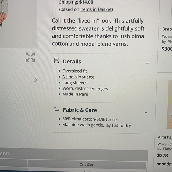 Planet Lauren G weekend distressed sweater - Picture 8 of 9